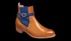 Alexandra - Cedar Calf / Blue Strap