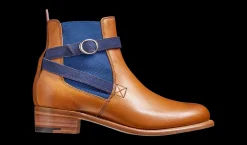Alexandra - Cedar Calf / Blue Strap