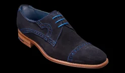 Ashton - Navy Cut Through Suede
