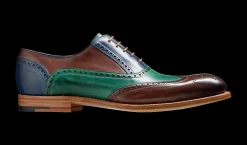 Valiant Multi - Ebony / Green / Blue Hand Painted